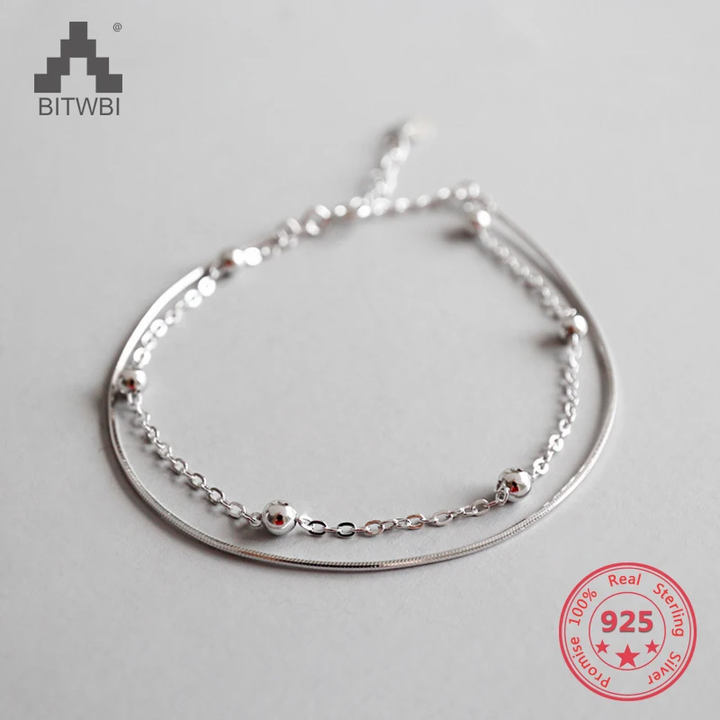 925 Sterling Silver Anklet For Women Simple Round Beads Snake Chain Summer Romantic Beach Accessories Gift Fashion Jewelry
925 Sterling Silver Anklet For Women Simple Round Beads Snake Chain Summer Romantic Beach Accessories Gift Fashion Jewelry