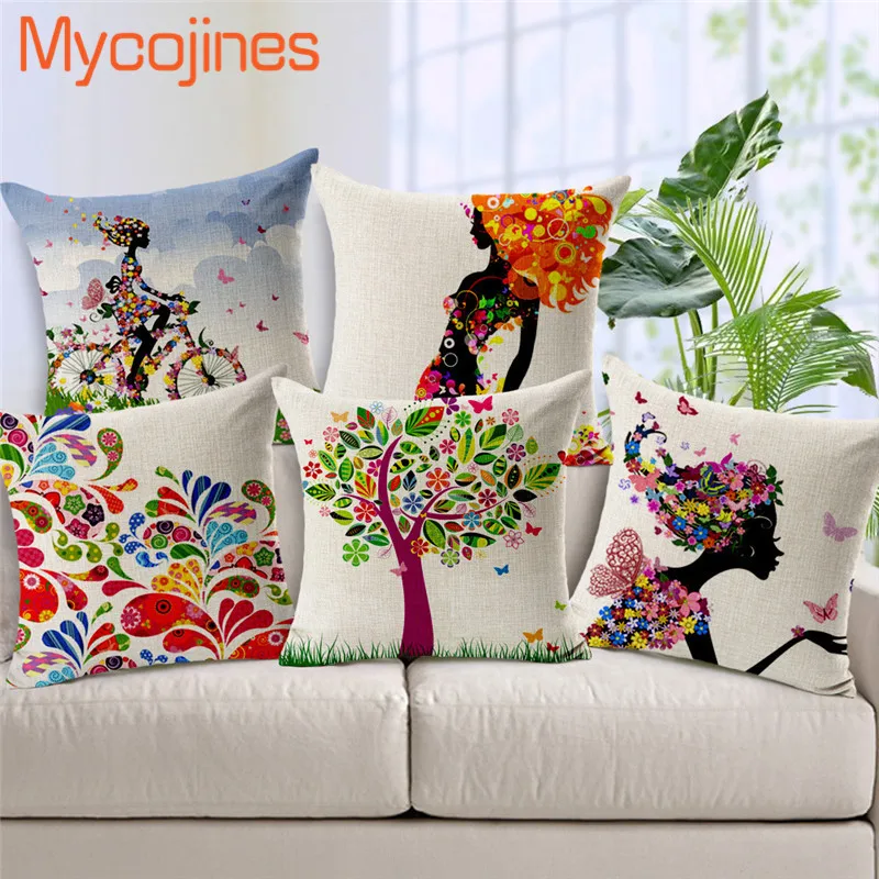 Fashion Cushion Cover Colorful Tree Pillow Case Charming Pillows Decor Home Woman Chair Waist Pillowcase Throw Pillow Cover
Fashion Cushion Cover Colorful Tree Pillow Case Charming Pillows Decor Home Woman Chair Waist Pillowcase Throw Pillow Cover