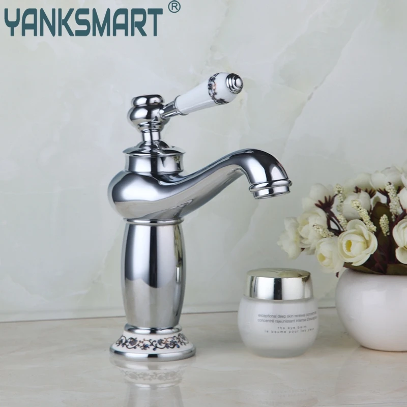 YANKSMART Waterfall Single Ceramic Handles Basin Faucet Bathroom Chrome Deck Mounted Faucets 97187/4 Mixers &Tap One Hole
YANKSMART Waterfall Single Ceramic Handles Basin Faucet Bathroom Chrome Deck Mounted Faucets 97187/4 Mixers &Tap One Hole