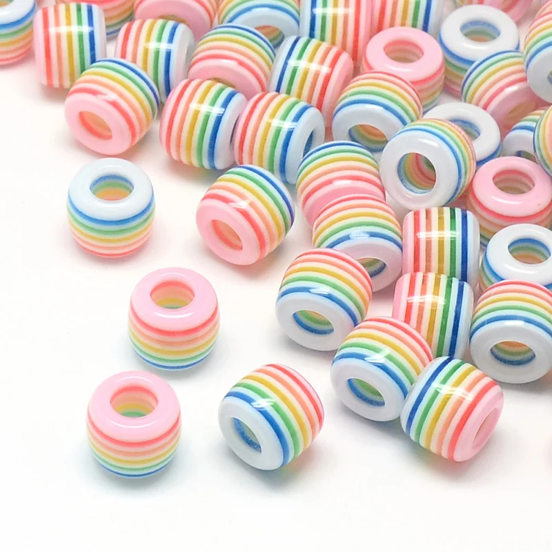 1000pc 10mm Opaque Stripe Resin Beads Large Hole Beads Barrel Mixed color For DIY Jewelry Accessories Making Bracelets Necklaces
1000pc 10mm Opaque Stripe Resin Beads Large Hole Beads Barrel Mixed color For DIY Jewelry Accessories Making Bracelets Necklaces