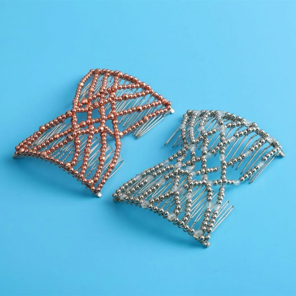 LOVEF 2Pcs Fashion Magic Beaded Elasticity Double Hair Comb Clip Stretchy Women Hair Accessories EZ Hair Combs
LOVEF 2Pcs Fashion Magic Beaded Elasticity Double Hair Comb Clip Stretchy Women Hair Accessories EZ Hair Combs