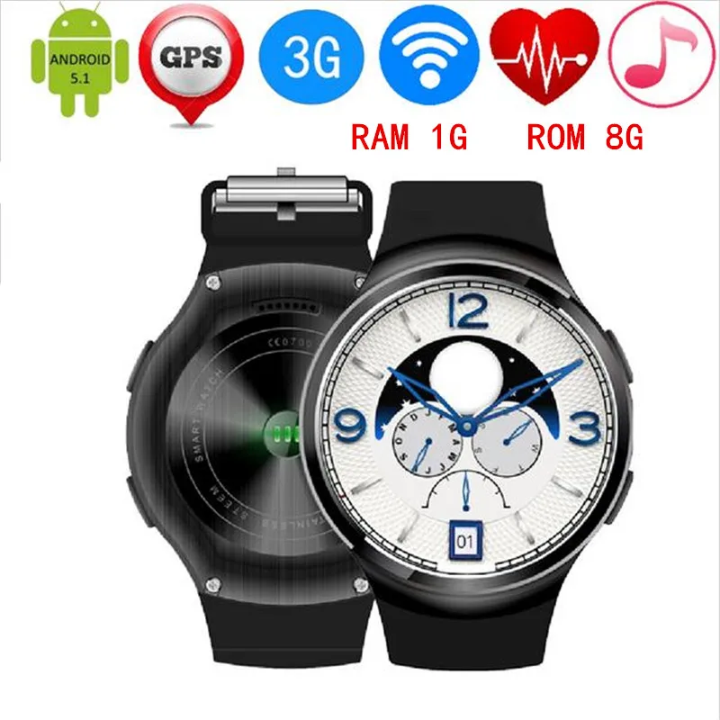 Finow Smart Watch X3 Plus Round Screen Bluetooth4.1 MTK6580 Android 5.1 Heart Rate Pedometer Smartwatch phone PK D5 X5 KW88 I3 |