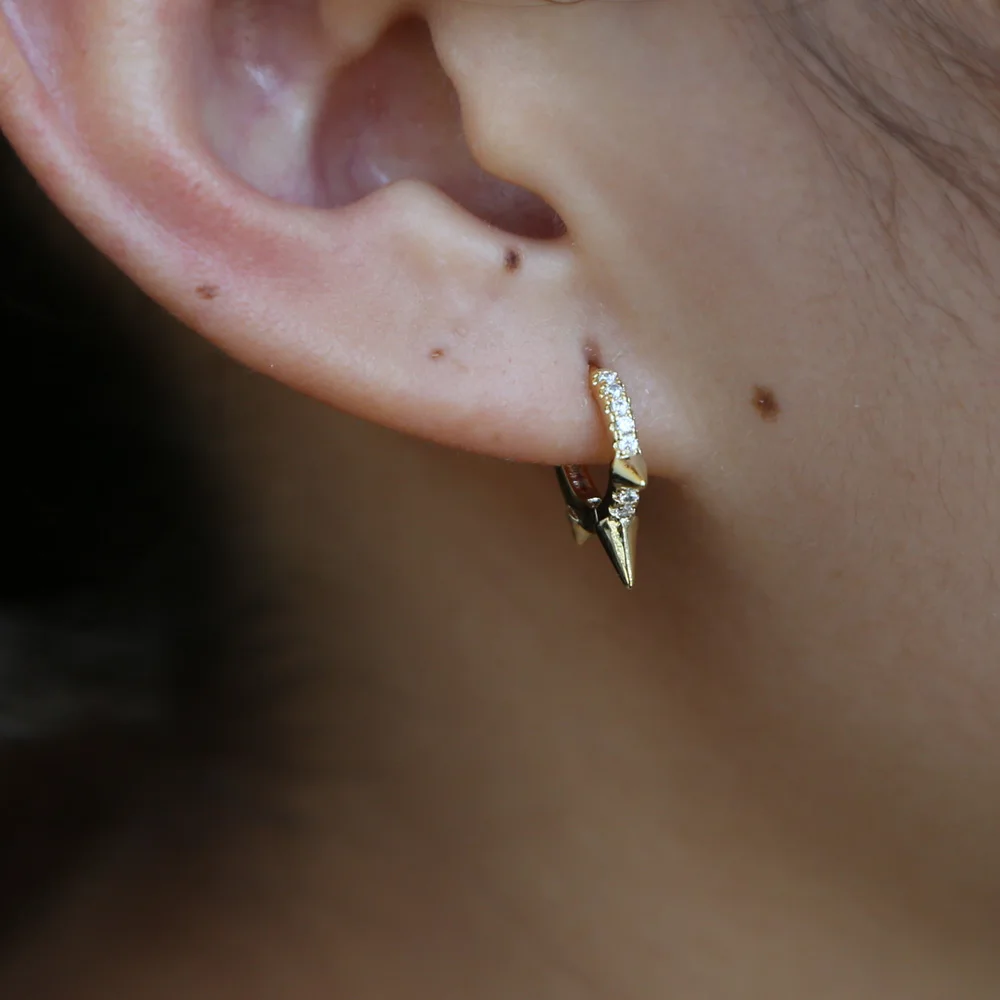Hoop Earrings Brass Gold filled Punk women Earrings Spike Pendant Circle Earring Piercing Jewelry Earrings Christmas Gift
Hoop Earrings Brass Gold filled Punk women Earrings Spike Pendant Circle Earring Piercing Jewelry Earrings Christmas Gift