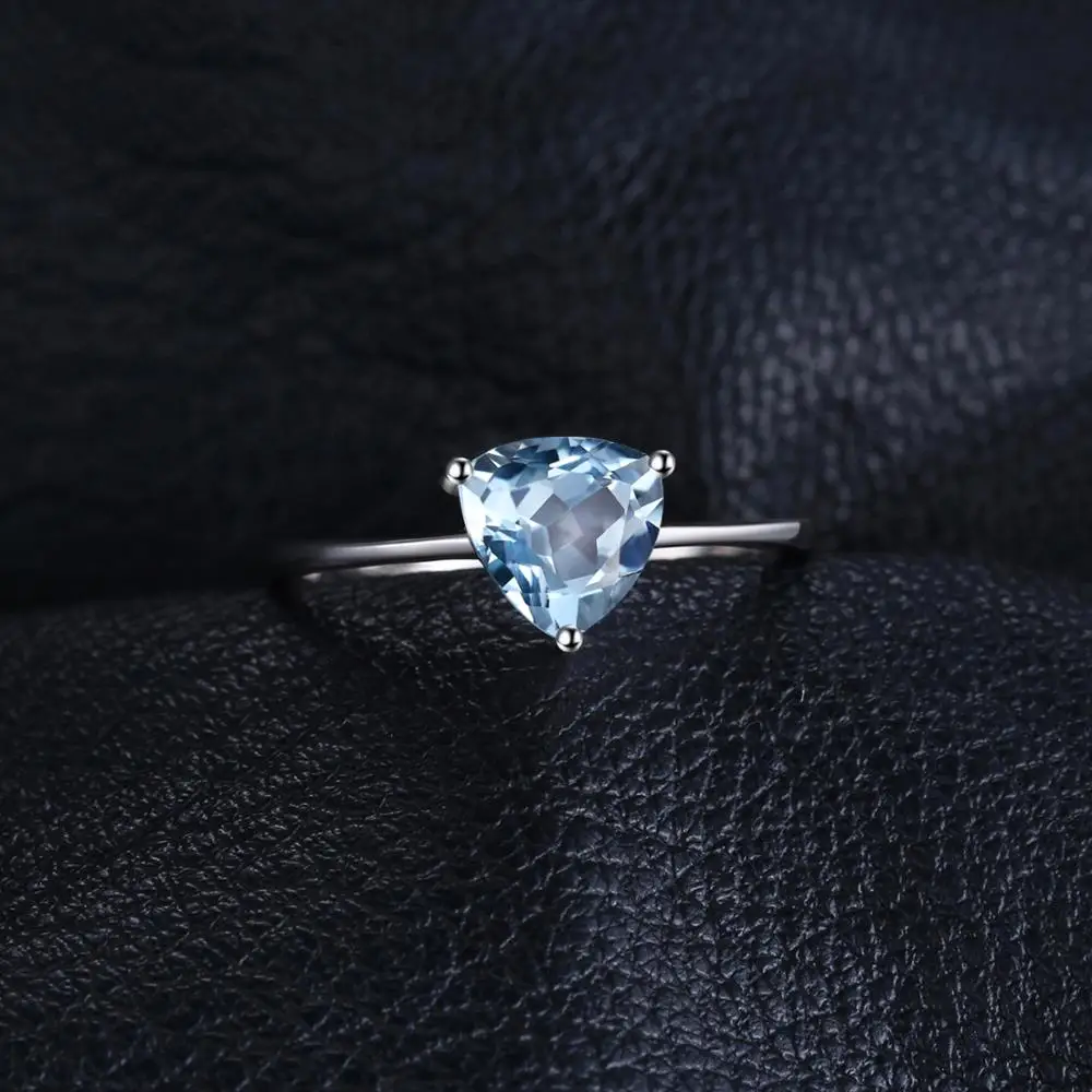 JewelryPalace трлн 1.5ct Небесно-Голубой Topazs камень пасьянс кольцо для Для женщин 925 пробы
