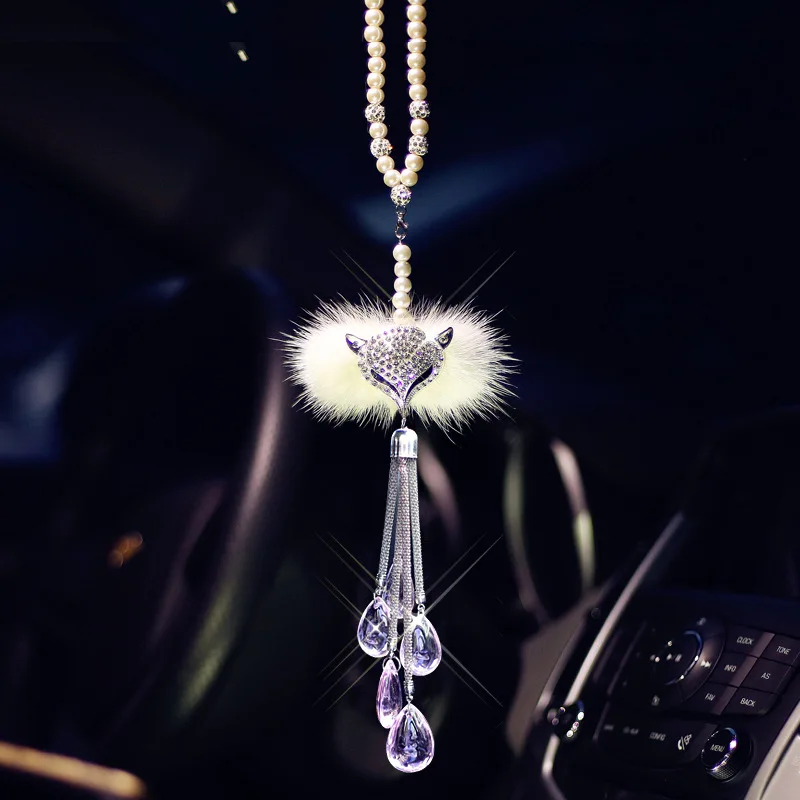 Car Rearview Mirror Ornaments Pearl Fox Head Alloy Diamond Pendant Fox Hair Car Pendant Diamond Creative Decoration Gift
Car Rearview Mirror Ornaments Pearl Fox Head Alloy Diamond Pendant Fox Hair Car Pendant Diamond Creative Decoration Gift