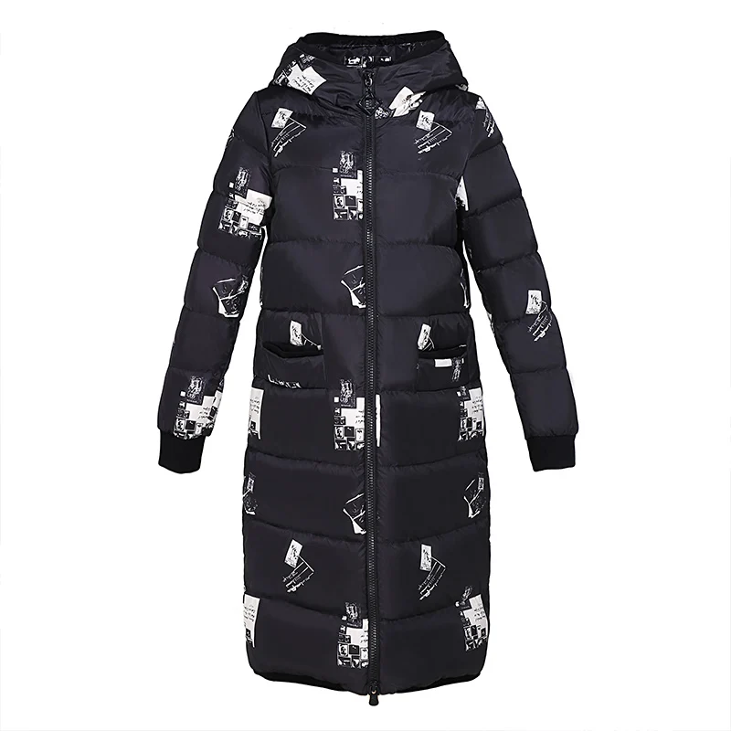 Pattern print hooded white duck down jackets women long design winter down coats 2018 autumn new collection
Pattern print hooded white duck down jackets women long design winter down coats 2018 autumn new collection