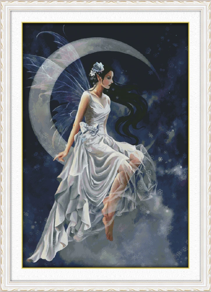 Moon fairy (1), напечатанный на ткани DMC 14CT 11CT, наборы для вышивки крестом, наборы для вышивки, домашний декор
Moon fairy (1), напечатанный на ткани DMC 14CT 11CT, наборы для вышивки крестом, наборы для вышивки, домашний декор