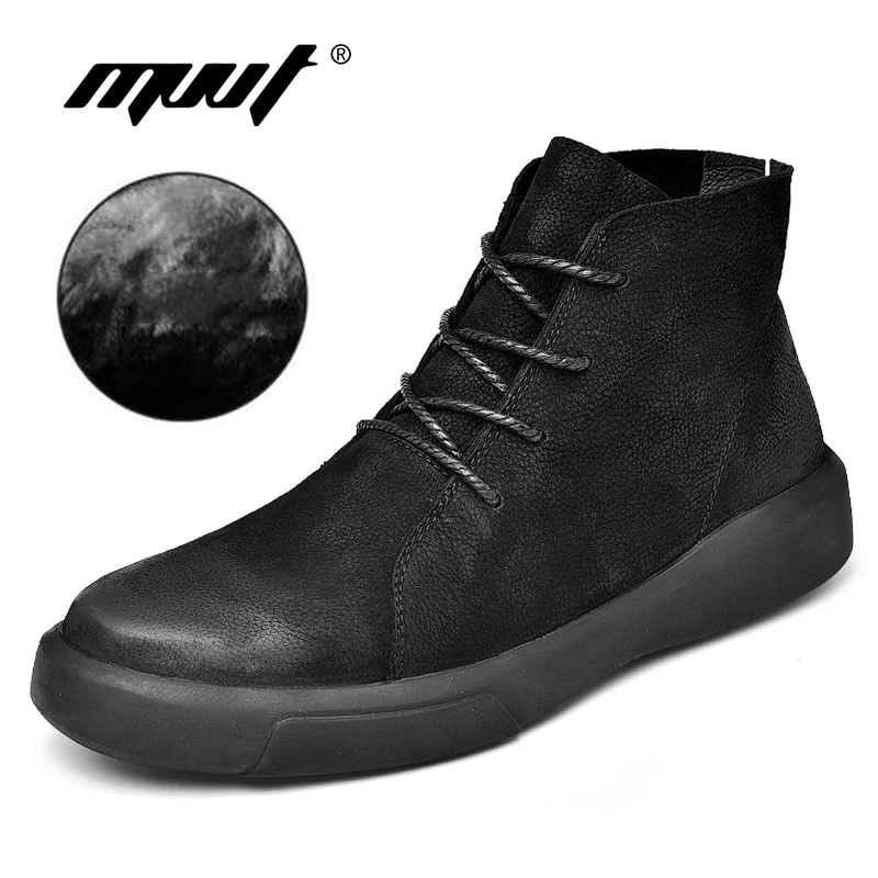 MVVT Size 47 Men Winter Boots With Fur Top Split Leather Boots Men Ankle Boots Man Fashion Cushioning Soft Sole Warm Shoes
MVVT Size 47 Men Winter Boots With Fur Top Split Leather Boots Men Ankle Boots Man Fashion Cushioning Soft Sole Warm Shoes