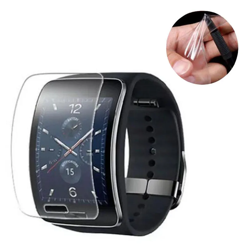 2 шт Анти шок Мягкий ТПУ Ультра HD прозрачная защитная пленка для Samsung Galaxy Gear S R750