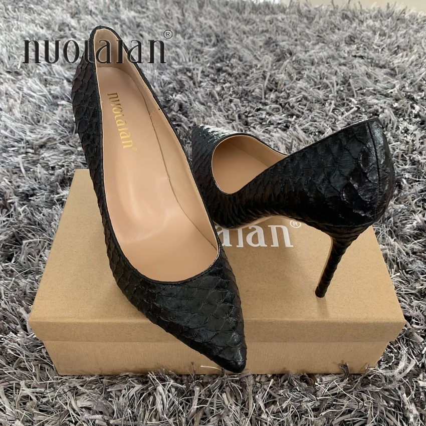 12/10/8CM Women Stiletto High Heels Ladies Sexy Black Snake thin Heels Pointed Toe Pumps Comfortable Dress wedding Shoes Woman
12/10/8CM Women Stiletto High Heels Ladies Sexy Black Snake thin Heels Pointed Toe Pumps Comfortable Dress wedding Shoes Woman