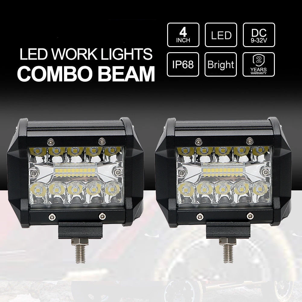 1 Pair SUV ATV LED Work Light Super Bright 4" LED Light Bar for Tractor Trailer Boat Offroad Working Lamp Car-styling Waterproof
1 Pair SUV ATV LED Work Light Super Bright 4" LED Light Bar for Tractor Trailer Boat Offroad Working Lamp Car-styling Waterproof