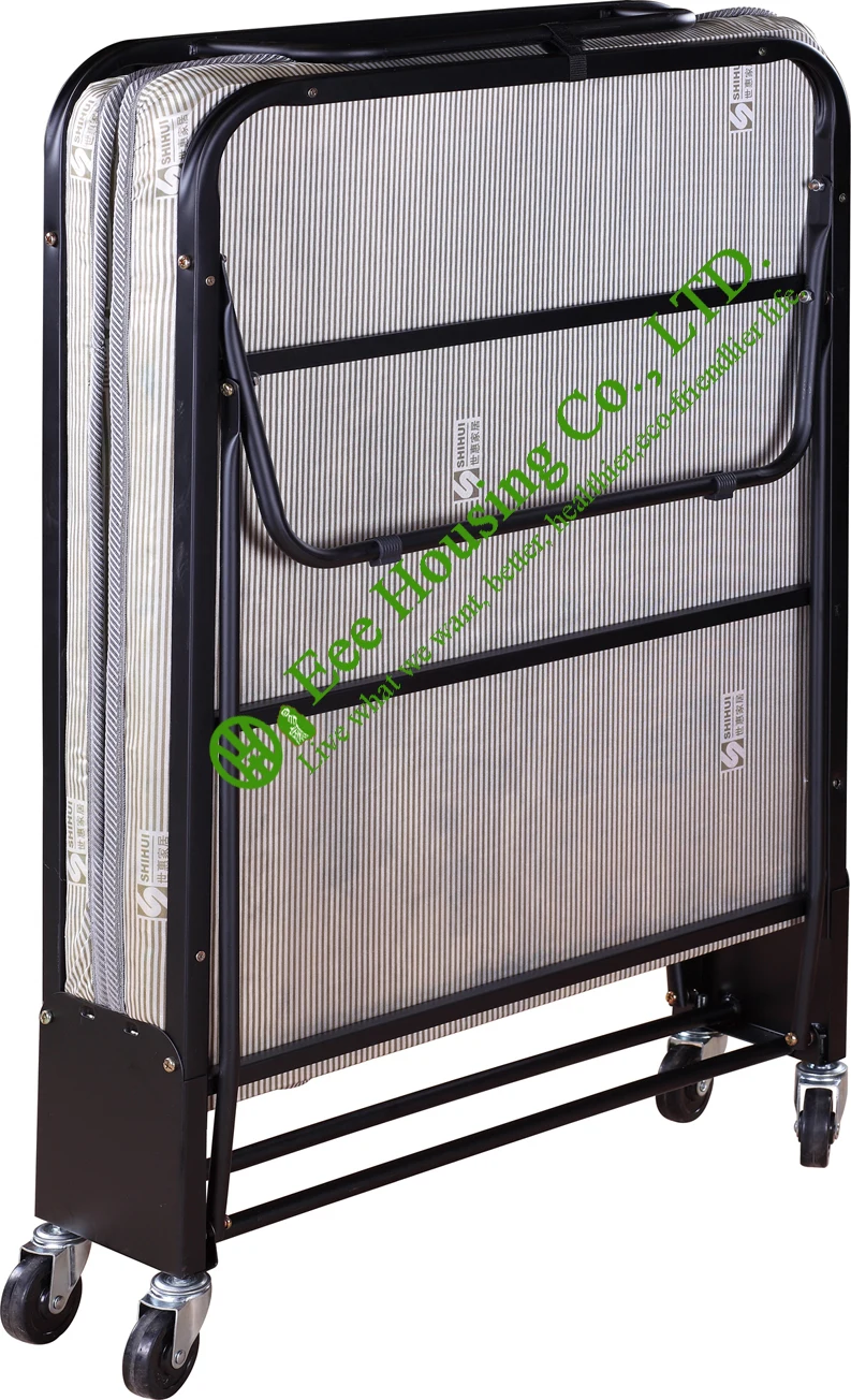 Hotel Extra Folding Bed,8cm mattress Beds for Hotel guest room single size roll away folding hotel extra bed