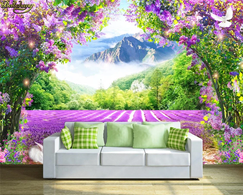 beibehang Custom Photo Wallpaper Mural Fresh Lavender Flower Vine Arch 3D TV Background papel de parede wall papers home decor
beibehang Custom Photo Wallpaper Mural Fresh Lavender Flower Vine Arch 3D TV Background papel de parede wall papers home decor