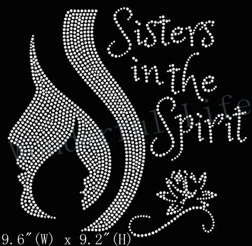 Free shipping hotfix rhinestones transfer in SISTERS IN THE SPIRIT words for clothing
Free shipping hotfix rhinestones transfer in SISTERS IN THE SPIRIT words for clothing