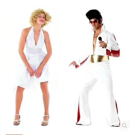 Cosplay Costumes Halloween Costume Party Clothing Singer White Clothing Adult Elvis Presley Clothing Marilyn Monro Cos Dress
Cosplay Costumes Halloween Costume Party Clothing Singer White Clothing Adult Elvis Presley Clothing Marilyn Monro Cos Dress