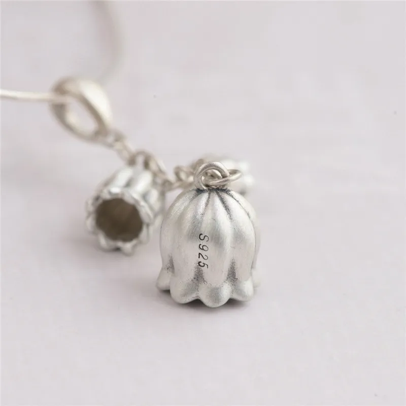 BESTLYBUY Sterling Silver Pendants S925 Sterling Silver Thai Style Orchid Bells Women's Fine Tassels Simple Style Pendant
BESTLYBUY Sterling Silver Pendants S925 Sterling Silver Thai Style Orchid Bells Women's Fine Tassels Simple Style Pendant