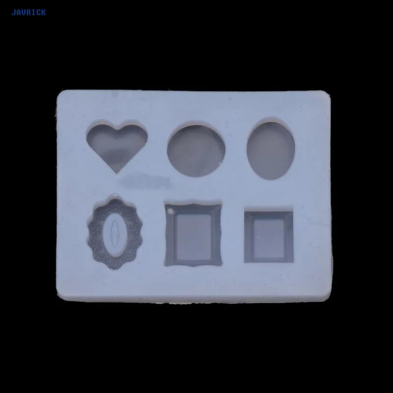 DIY Mini Gemstone Frame Heart Round Shape Silicone Cake Fondant Jewelry Mold 
DIY Mini Gemstone Frame Heart Round Shape Silicone Cake Fondant Jewelry Mold