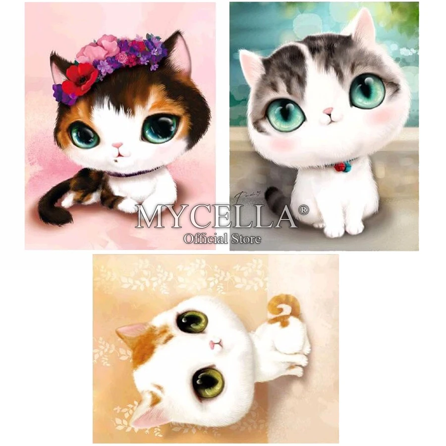 5D DIY Diamond Painting Cartoon Cat Stitch Animal Needlework Home Decorative Full Round Diamond Embroidery Crafts Christmas Gift
5D DIY Diamond Painting Cartoon Cat Stitch Animal Needlework Home Decorative Full Round Diamond Embroidery Crafts Christmas Gift
