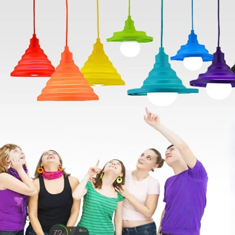 simple personality can be folded to fold the restaurant supermarket fruit shop children's pendant lamp color silica gel
simple personality can be folded to fold the restaurant supermarket fruit shop children's pendant lamp color silica gel