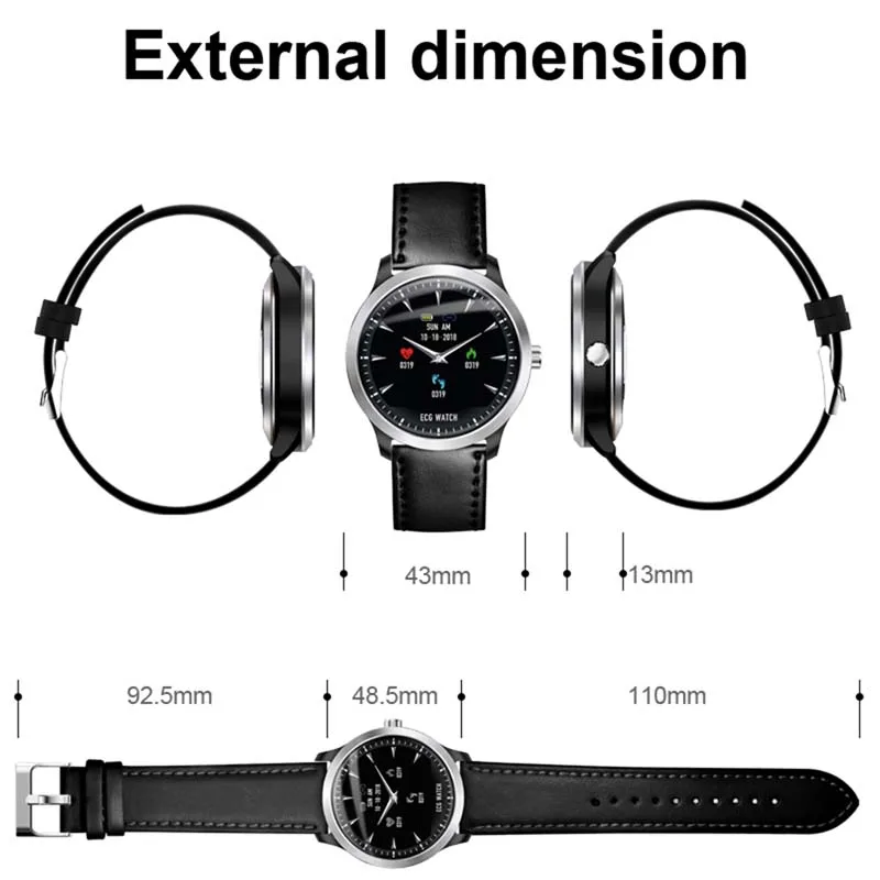 N58 ECG Smart Watch With Electrocardiogram Measurement Men Smartwatch Heart Rate Fitness Tracker 3D UI Multisport Watches
N58 ECG Smart Watch With Electrocardiogram Measurement Men Smartwatch Heart Rate Fitness Tracker 3D UI Multisport Watches