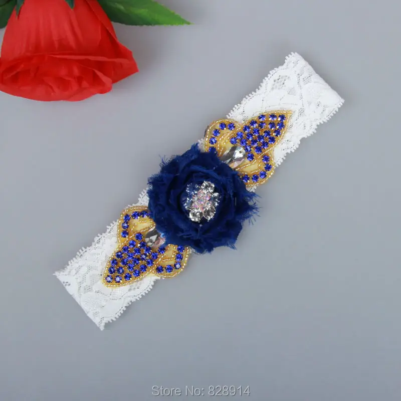 Navy Blue Rhinestones Beaded and Shabby Chiffon Flower Lace Wedding Garter Toss Garter Handmade
Navy Blue Rhinestones Beaded and Shabby Chiffon Flower Lace Wedding Garter Toss Garter Handmade