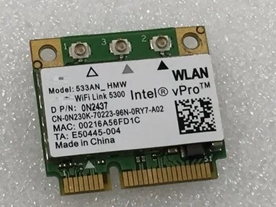 SSEA новая сетевая карта для Intel WiFi Link 5300 5300AGN Half Mini PCI-E Wlan Беспроводная карта 450 Мбит/с 533AN_HMW 2,4/5,0 ГГц
SSEA новая сетевая карта для Intel WiFi Link 5300 5300AGN Half Mini PCI-E Wlan Беспроводная карта 450 Мбит/с 533AN_HMW 2,4/5,0 ГГц