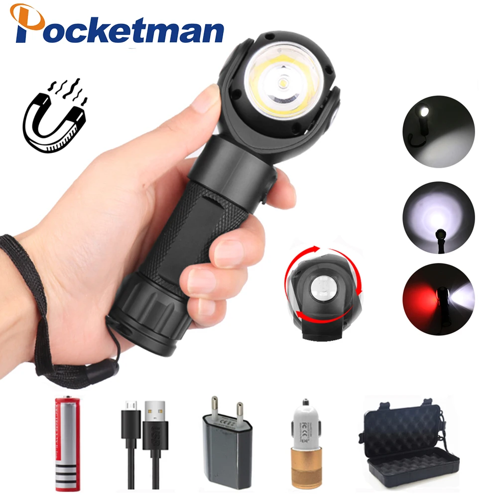 Светодиодный фонарь Pocketman T6 + COB, портативный фонасветильник с магнитом, вращающаяся на 360 градусов Лампа, водонепроницаемый красный светиль...
Светодиодный фонарь Pocketman T6 + COB, портативный фонасветильник с магнитом, вращающаяся на 360 градусов Лампа, водонепроницаемый красный светиль...
