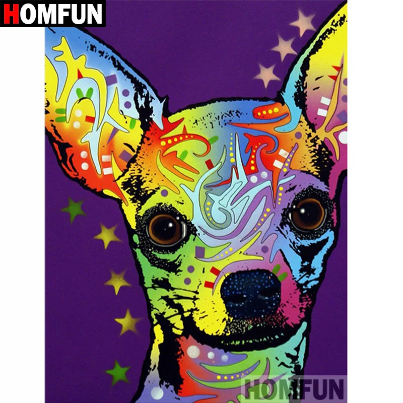 HOMFUN 5D DIY Diamond Painting Full Square/Round Drill "Color dog" 3D Embroidery Cross Stitch gift Home Decor A01020
HOMFUN 5D DIY Diamond Painting Full Square/Round Drill "Color dog" 3D Embroidery Cross Stitch gift Home Decor A01020
