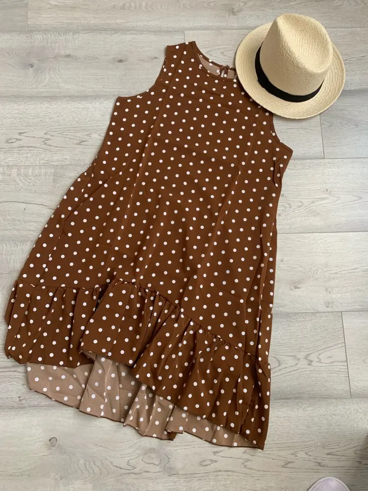 Female Boho Casual Sleeveless O-Neck Loose Tank Dress Women 2019 Summer Beach Dresses Print Dot Ruffle Mini Short Dress Vestidos
Female Boho Casual Sleeveless O-Neck Loose Tank Dress Women 2019 Summer Beach Dresses Print Dot Ruffle Mini Short Dress Vestidos