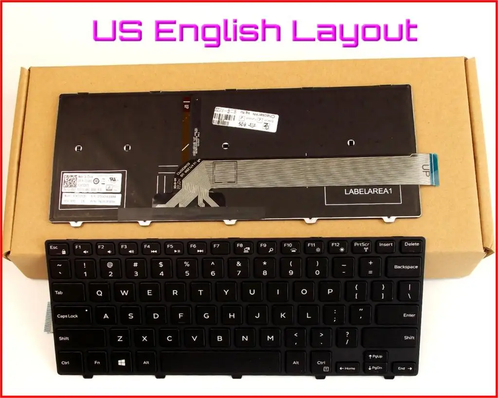 Клавиатура с английской раскладкой для ноутбука Dell Vostro 14-3000 series 3445 3446 3458 3459 с подсветкой
Клавиатура с английской раскладкой для ноутбука Dell Vostro 14-3000 series 3445 3446 3458 3459 с подсветкой
