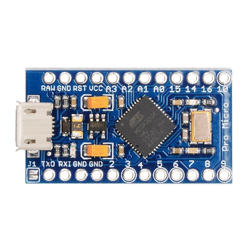 Pro Mini ATMEGA32U4 5 В/16 МГц модуль платы с 2-рядным штыревым разъемом для Arduino Leonardo Pro Mini TE 463
Pro Mini ATMEGA32U4 5 В/16 МГц модуль платы с 2-рядным штыревым разъемом для Arduino Leonardo Pro Mini TE 463