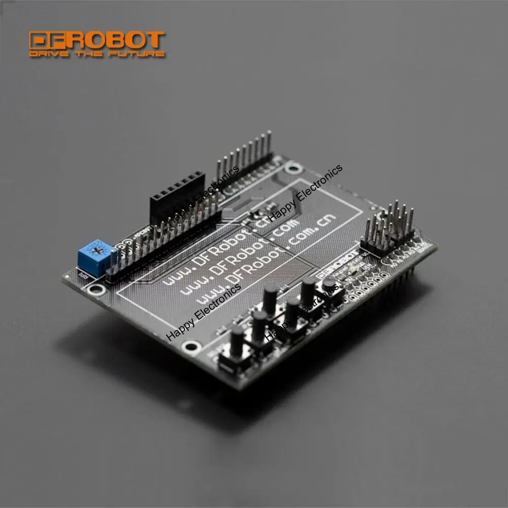 DFRobot задняя панель PCB 1602 ЖК клавиатура щит для arduino 5 В с потенциометром