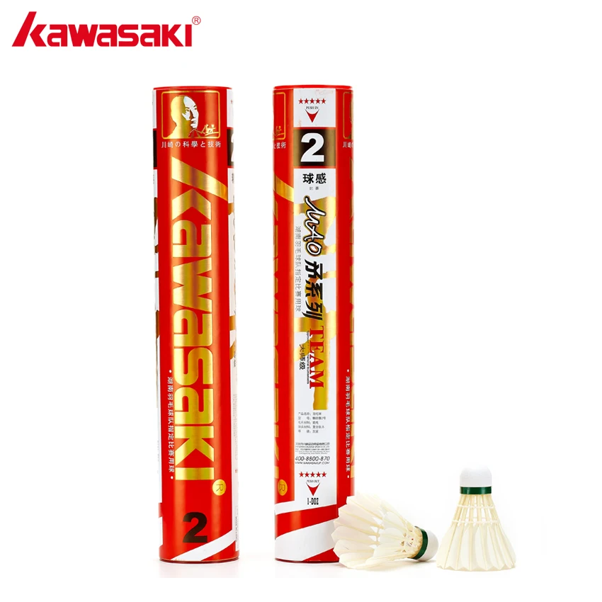 12Pcs Kawasaki Original Professional Tournament Shuttlecock White Goose Feather Badminton Ball Durable Speed 76 77 Accessories
12Pcs Kawasaki Original Professional Tournament Shuttlecock White Goose Feather Badminton Ball Durable Speed 76 77 Accessories