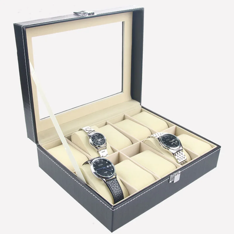 10 Slots Antique Black Watch Travel Case PU Leather Box Collector Organizer Jewelry Storage Regarder Visual
10 Slots Antique Black Watch Travel Case PU Leather Box Collector Organizer Jewelry Storage Regarder Visual