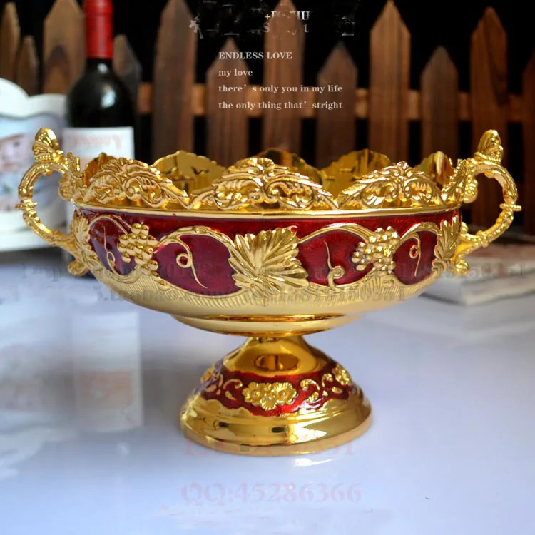 19.5cm round gold red floral embossed carved alloy metal fruit sugar bowl storage tray with pedestal 207B
19.5cm round gold red floral embossed carved alloy metal fruit sugar bowl storage tray with pedestal 207B