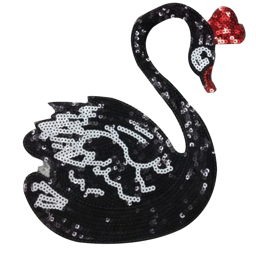 Iron On Patches For Clothing 25cm Swan Black Sequined Sequins T-shirt Womens Fashion Tops Shirt Lady Patch Clothes Stickers
Iron On Patches For Clothing 25cm Swan Black Sequined Sequins T-shirt Womens Fashion Tops Shirt Lady Patch Clothes Stickers