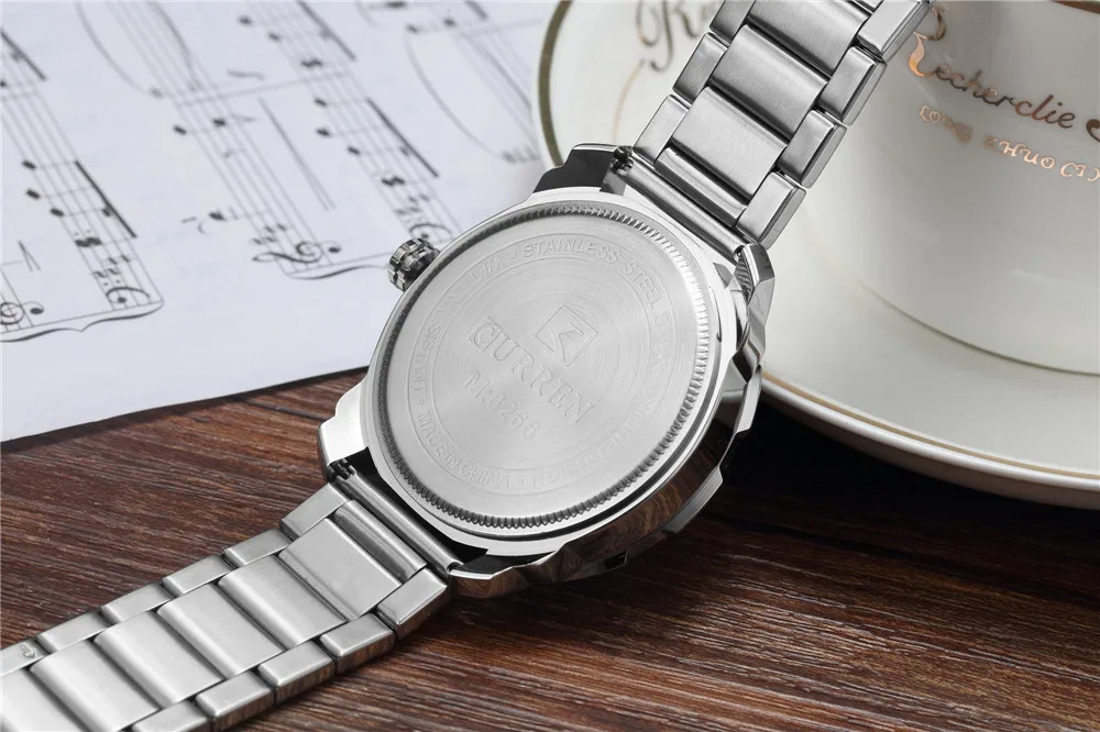 CURREN Mens Watches Top Brand Luxury Sport Quartz Watch 3ATM Waterproof Men's stainless steel Wrist watch Relogio Masculino
CURREN Mens Watches Top Brand Luxury Sport Quartz Watch 3ATM Waterproof Men's stainless steel Wrist watch Relogio Masculino
