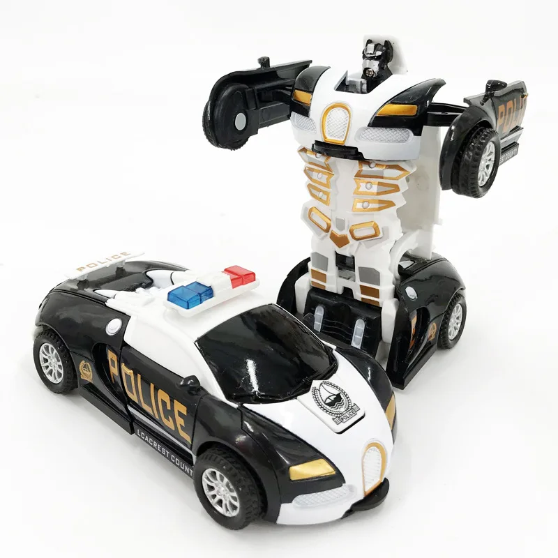 Детский игрушечный автомобиль модель полицейская машина с оттяжкой назад ударов