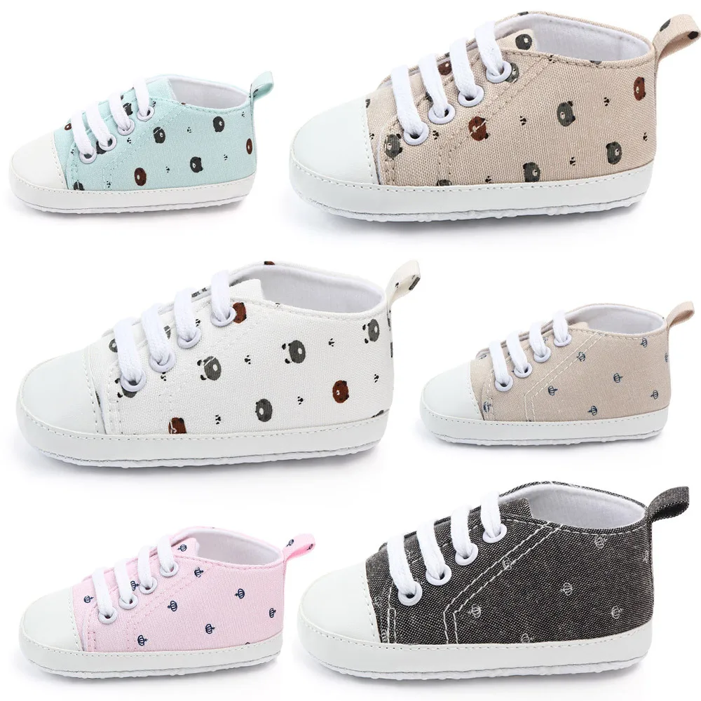 AiKway Baby Shoes First Walkers Boy Girl Canvas Newborn Baby Casual Shoes Soft Bottom Crown Infant Toddler Shoes
AiKway Baby Shoes First Walkers Boy Girl Canvas Newborn Baby Casual Shoes Soft Bottom Crown Infant Toddler Shoes