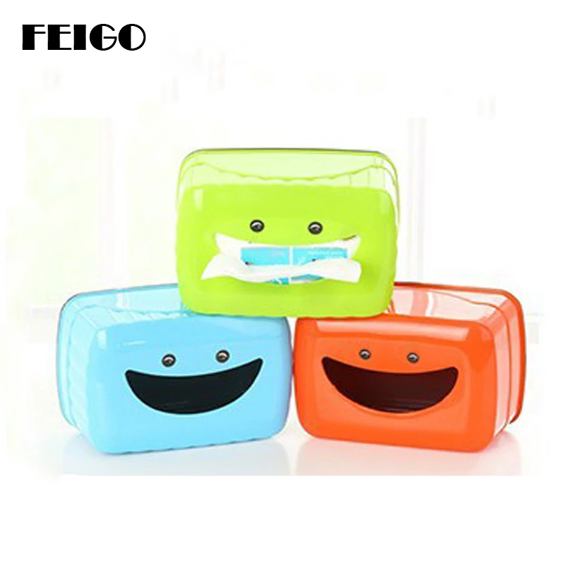 FEIGO 1Pcs Tissue Box Cute Smiling Face Plastic Case Real Tissue Case Baby Wipes Press Home Tissue Holder Accessories Towel FK01
FEIGO 1Pcs Tissue Box Cute Smiling Face Plastic Case Real Tissue Case Baby Wipes Press Home Tissue Holder Accessories Towel FK01