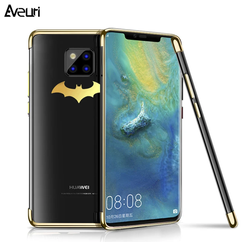 Роскошный мягкий чехол с покрытием для Huawei Mate 20 Pro /10 Lite прозрачный силиконовый из