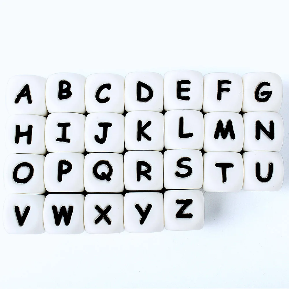 Keep&Grow 500pcs 12mm English Alphabet Silicone Letter Bead Rodent DIY Baby Teether Toy Necklace Food Grade Silicone Beads
Keep&Grow 500pcs 12mm English Alphabet Silicone Letter Bead Rodent DIY Baby Teether Toy Necklace Food Grade Silicone Beads
