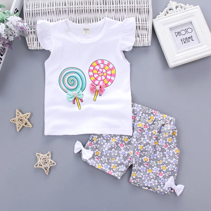 Baby Girls Summer Clothing Set Flying Sleeve Candy Clothes Set For Girls Cotton T shirt And Short Pant 2PCS Baby Set
Baby Girls Summer Clothing Set Flying Sleeve Candy Clothes Set For Girls Cotton T shirt And Short Pant 2PCS Baby Set