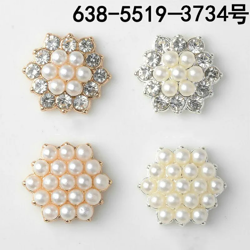 10pc 15*17mm Gold Color Alloy Material Pearl Crystal Flower Charm For DIY Handmade Wedding Hair Jewelry Making Accessories
10pc 15*17mm Gold Color Alloy Material Pearl Crystal Flower Charm For DIY Handmade Wedding Hair Jewelry Making Accessories