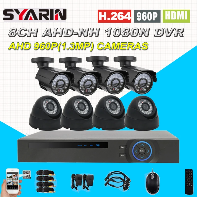 8ch CCTV Системы дома Детская безопасность 1080n полный 960 P 8 канальный 1.3mp HD AHD DVR 1800tvl
