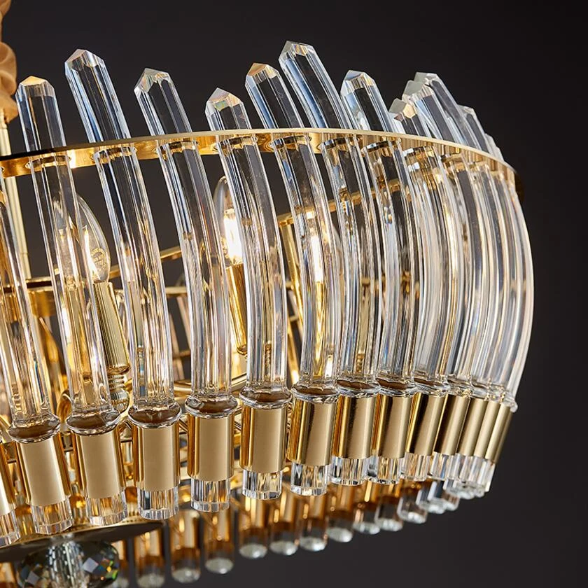 Modern crystal chandelier fashion LED crystal living room hotel lobby decoration chandelier simple luxury golden lamp
Modern crystal chandelier fashion LED crystal living room hotel lobby decoration chandelier simple luxury golden lamp