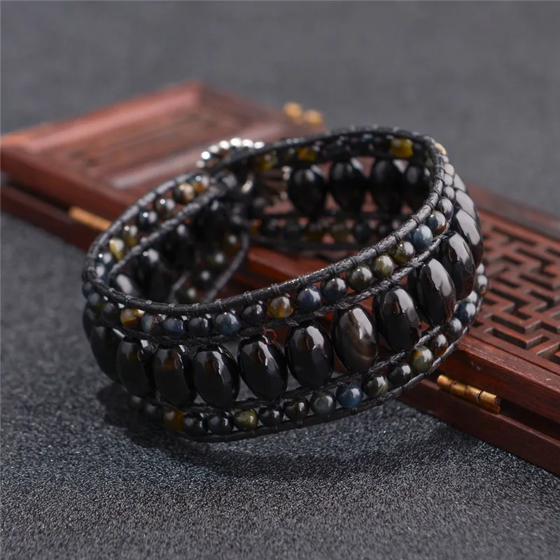 High End Handmade Cuff Bracelets Natural Stones Leather Wrap Bracelet Exclusive Beaded Statement Bracelets Dropshipping
High End Handmade Cuff Bracelets Natural Stones Leather Wrap Bracelet Exclusive Beaded Statement Bracelets Dropshipping