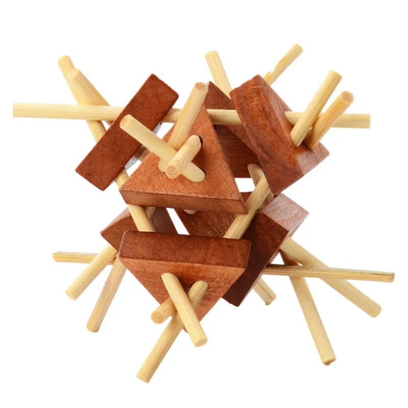 Classical IQ Brain Teaser Puzzle Toy Wooden Sticks Kong Ming Lu Ban Lock Educational Toys for Kids Children Wooden Puzzle Lock
Classical IQ Brain Teaser Puzzle Toy Wooden Sticks Kong Ming Lu Ban Lock Educational Toys for Kids Children Wooden Puzzle Lock
