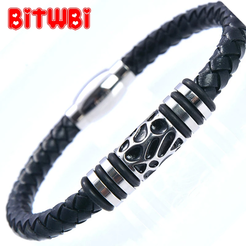 2017 hot sale Stainless Steel leather Magnet style Braceles jewelry Bangles Black Cowhide Rope Charm Bracelet
2017 hot sale Stainless Steel leather Magnet style Braceles jewelry Bangles Black Cowhide Rope Charm Bracelet