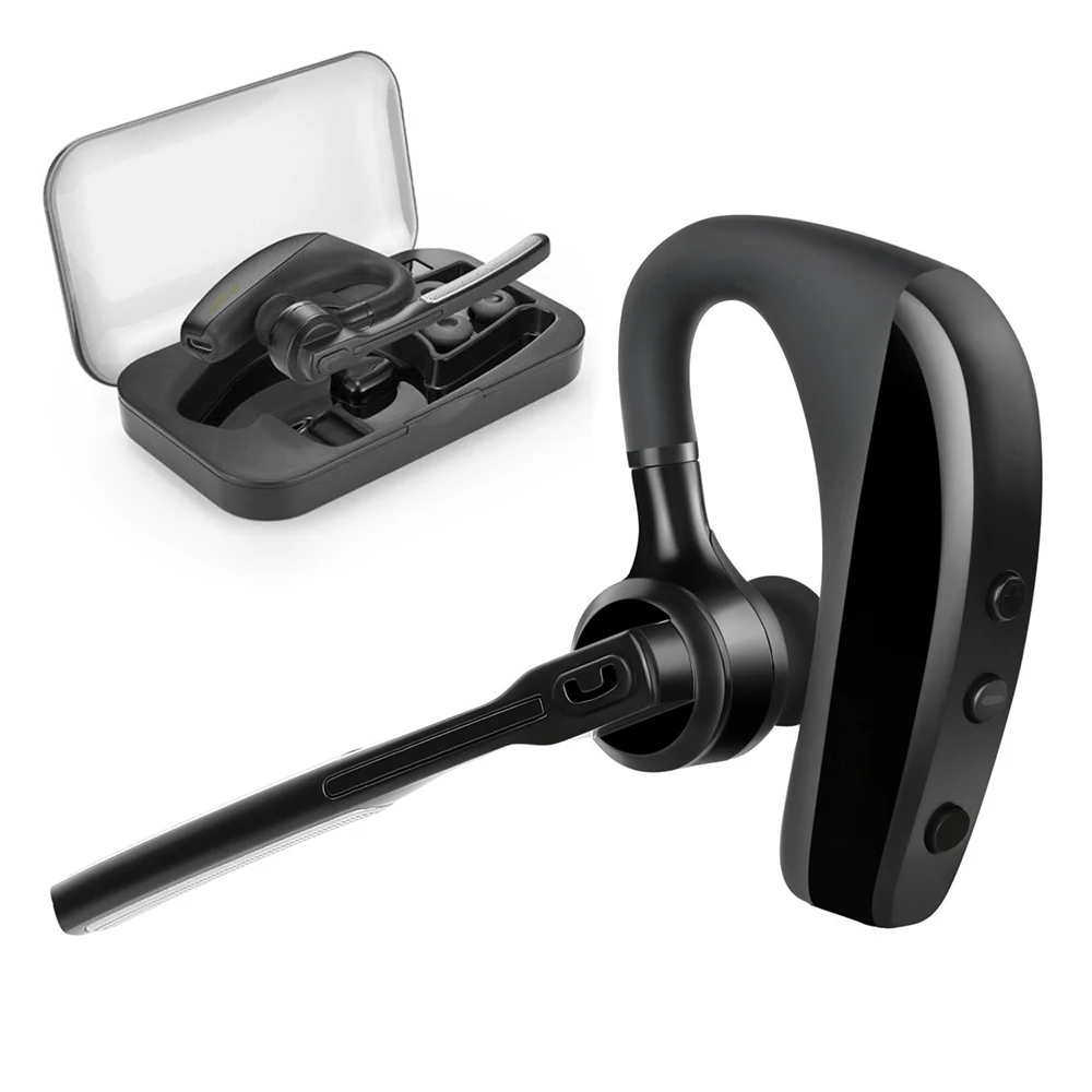 Бизнес Handsfree Bluetooth беспроводная гарнитура для наушников с шумоподавлением ушной
